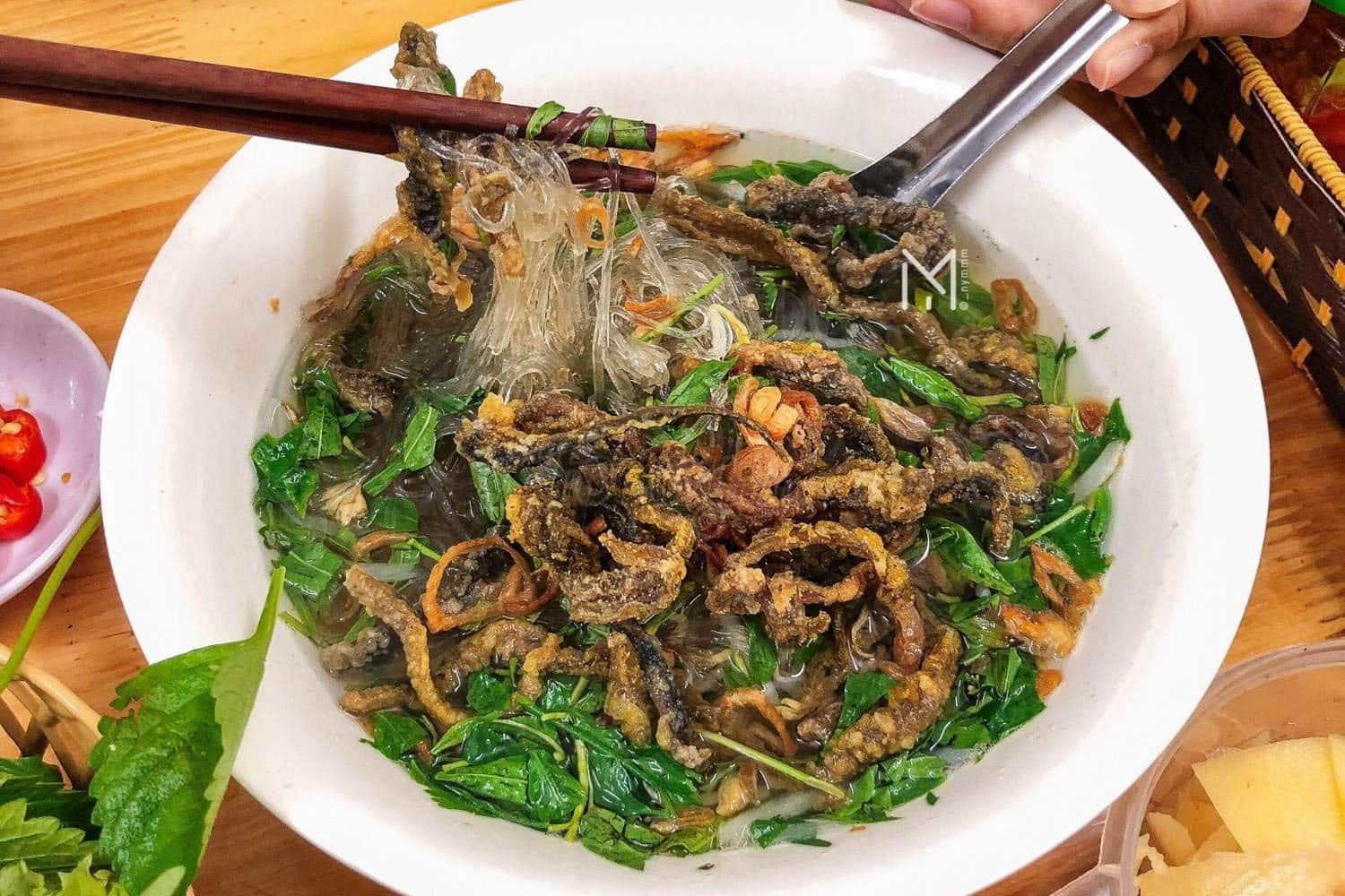 Miến lươn ở Hàng Điếu