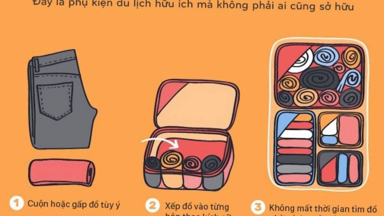 Mẹo xếp đồ vali gọn gàng cho bạn